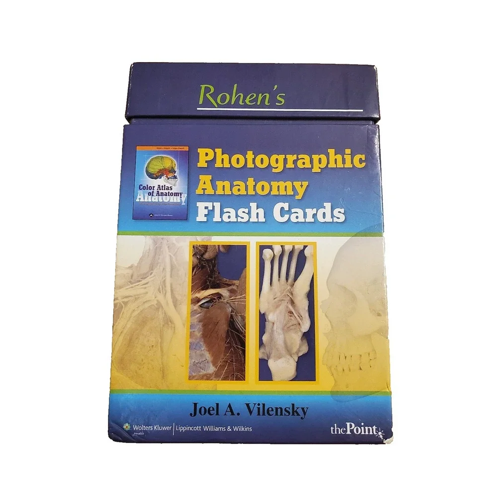 Rohen's Photographic Anatomy Flash Cards by Vilensky for Doctor Nursing Medical